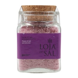 Loja do Sal Alicante Wine Flower of Sea Salt in glass jar
