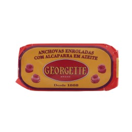 Georgette Anchovy Rolls and Capers in Olive Oil