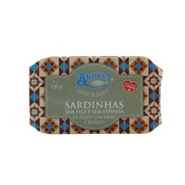 Briosa Gourmet Skinless and Boneless Sardines in Lemon and Basil