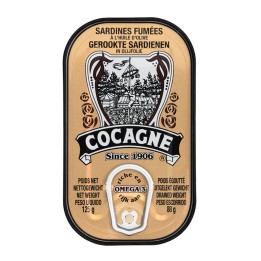 Cocagne Sardines in Olive Oil with Smoke Flavor