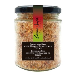 Campos Santos Flor de sal con aceitunas, tomate y tomillo