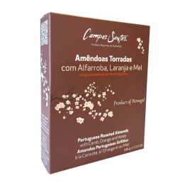 Campos Santos Almendras tostadas con algarroba, naranja y miel