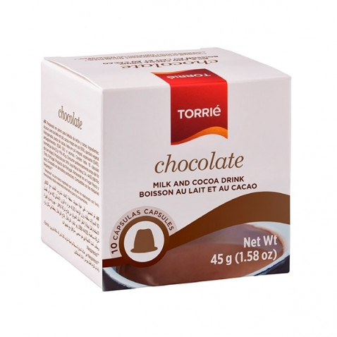 Torrié Chocolate Soluble Compatible con Nespresso 10 unidades