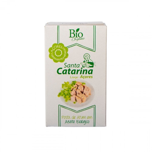 Santa Catarina Bio Orgánico Filete de atún en aceite de oliva orgánico 120 g