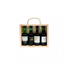 Taylors 4 Port wines in Wooden Box