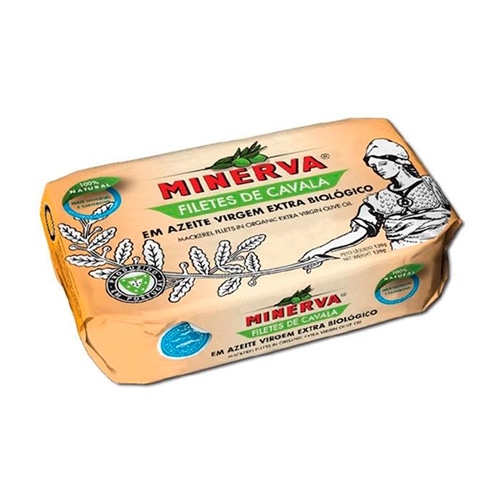 Minerva Filetes de Cavala em Azeite Extra Virgem Organico