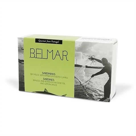 Belmar Sardinas sin piel y sin espinas en aceite de oliva y salsa de limón