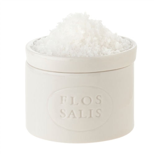 Marisol Sea Salt Flakes in stoneware jar