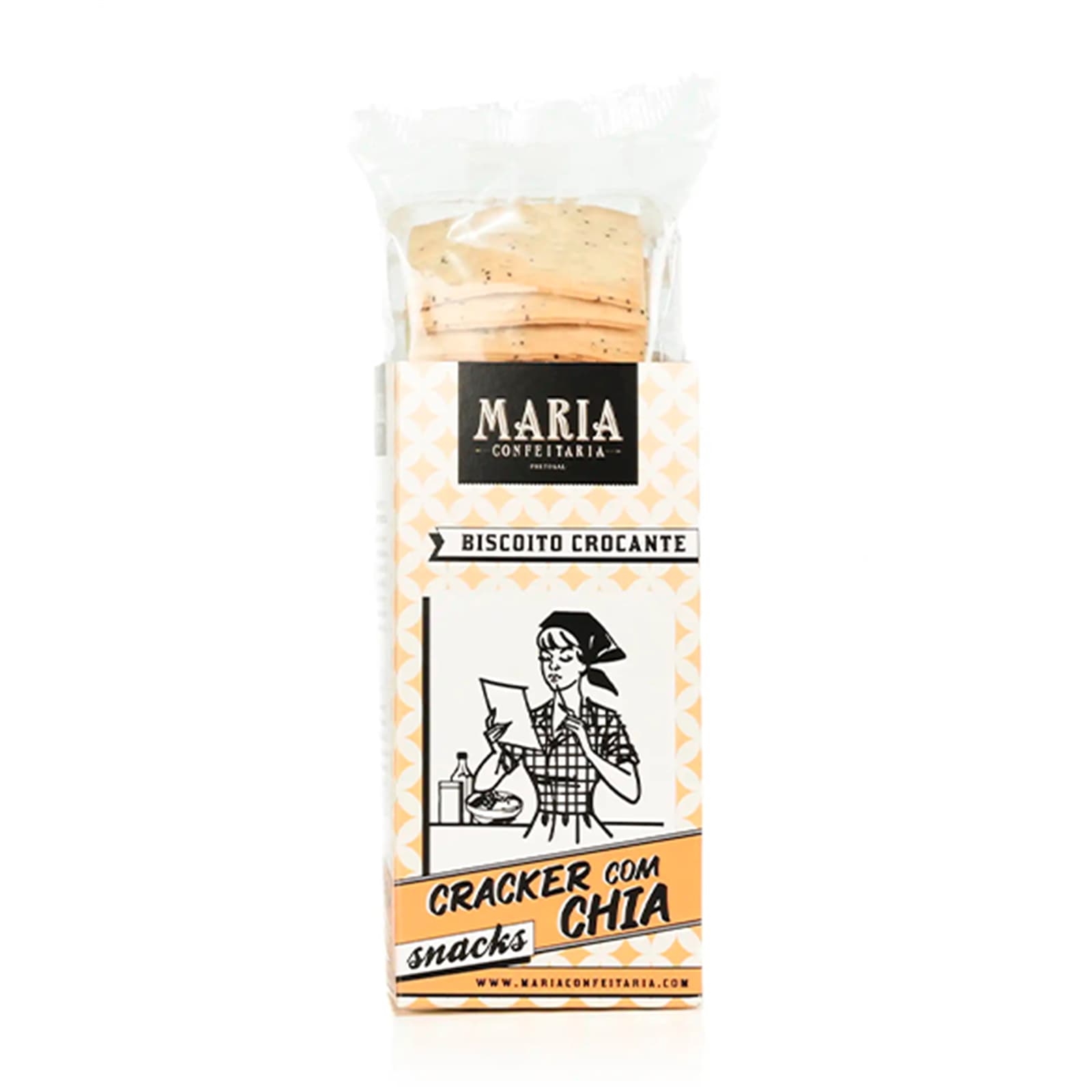 Maria Confeitaria Crackers de Chia 200g