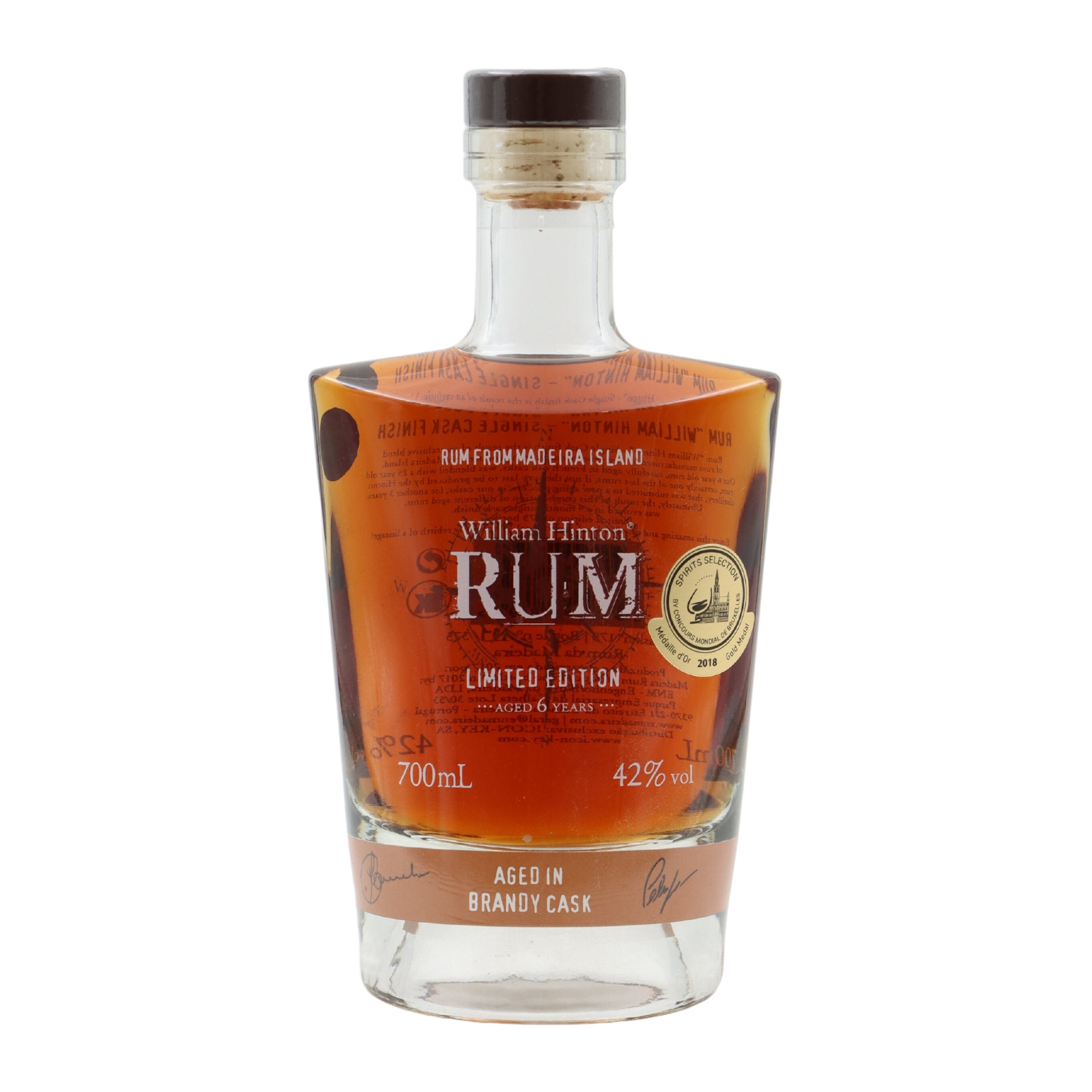 William Hinton 6 years Brandy Single Cask Rum