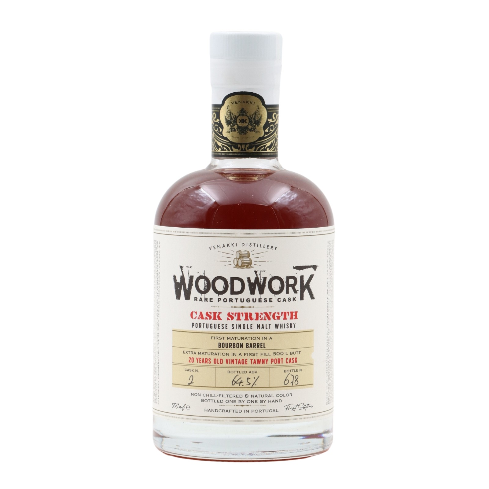 Woodwork Whisky de Malte Único Vintage -20 anos- Casco de Tawny Port Nº2