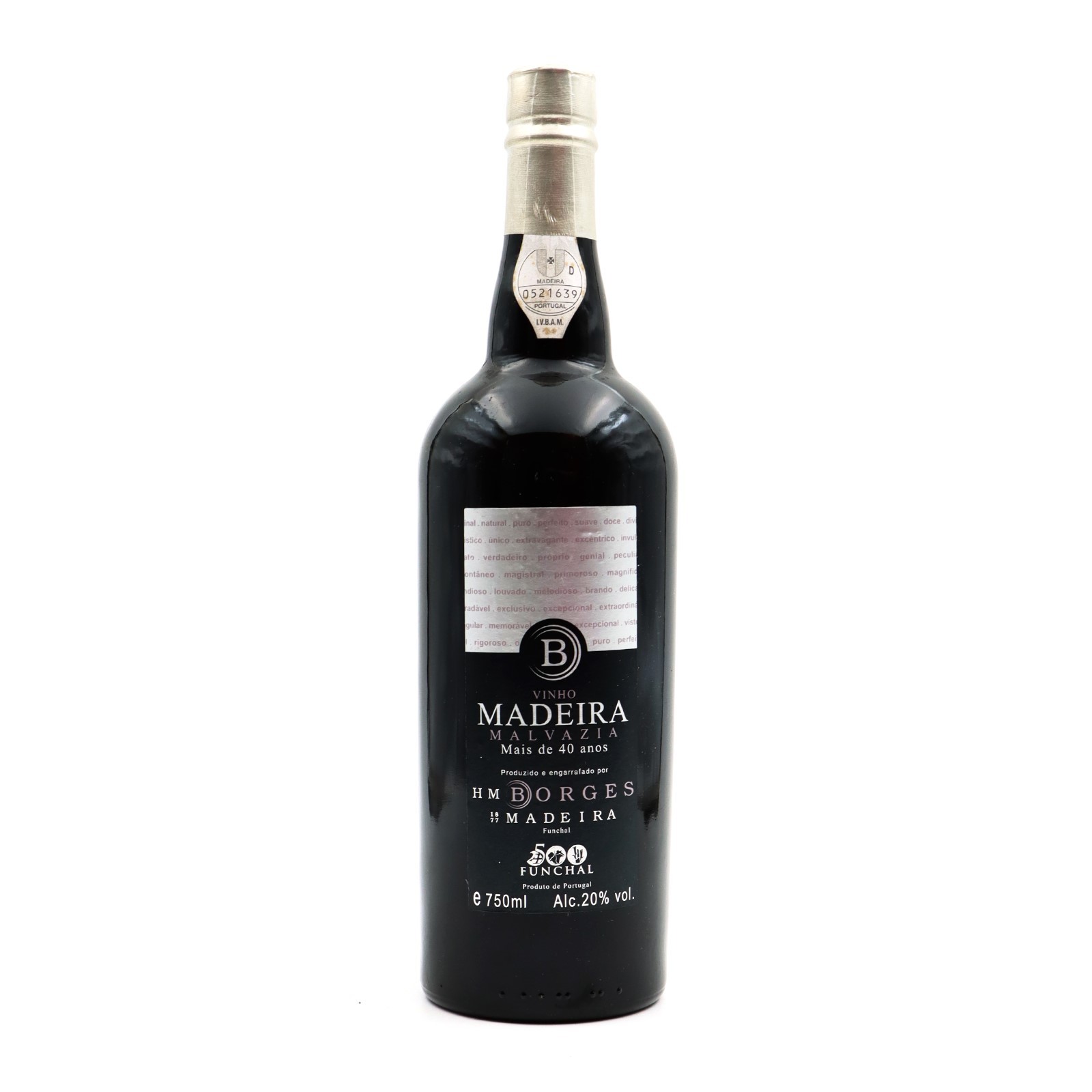 H M Borges Malmsey 40 years Madeira