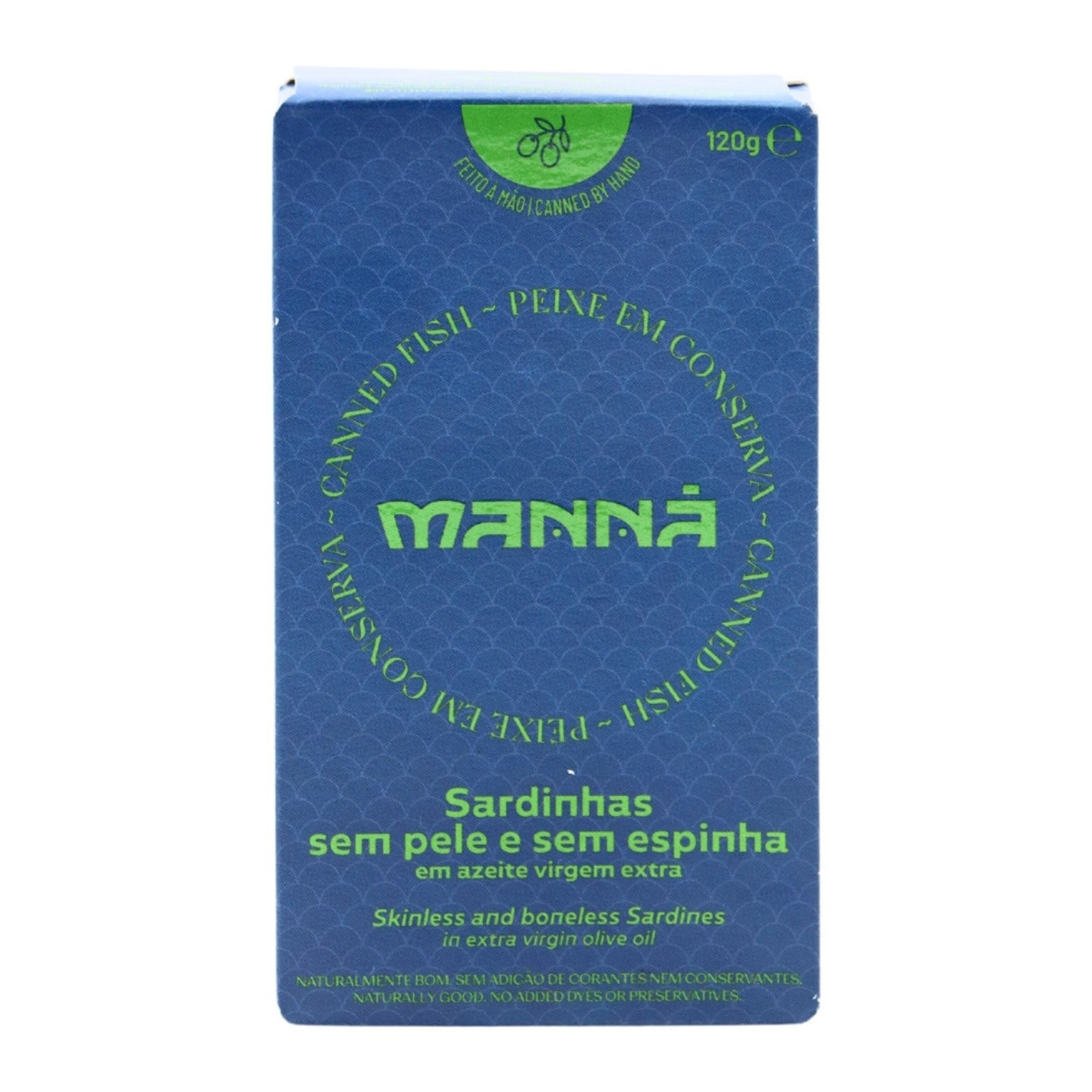 Manná Sardines sans peau et sans arêtes à l'huile d'olive extra vierge