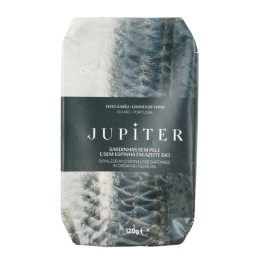 Jupiter Boneless and Skinless Sardines in Organic Olive Oil