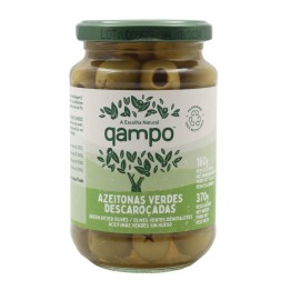Qampo Pitted Green Olives 160 g