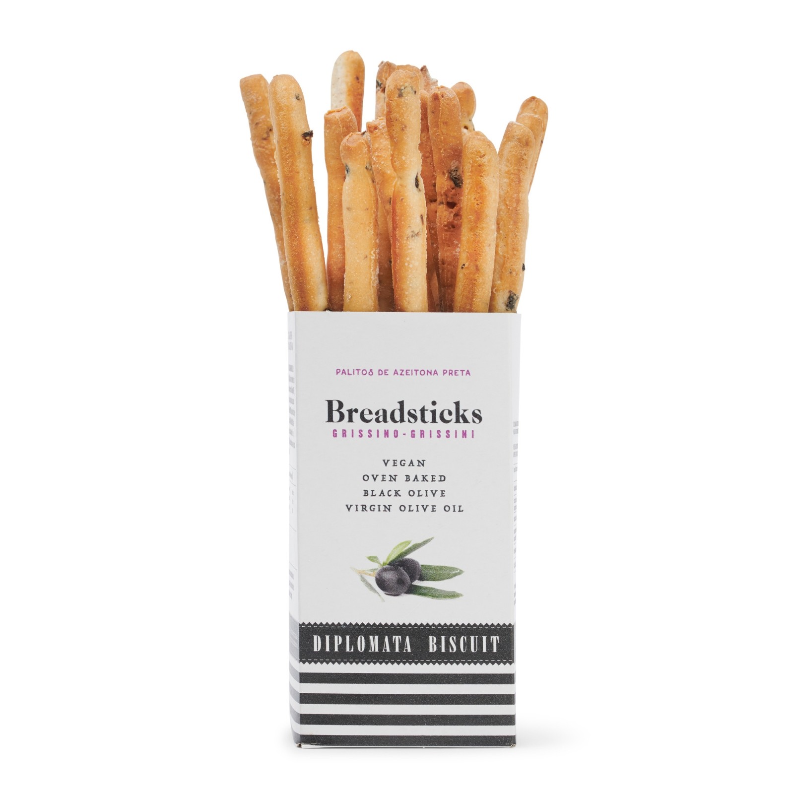 Diplomata Black Olive Breadsticks