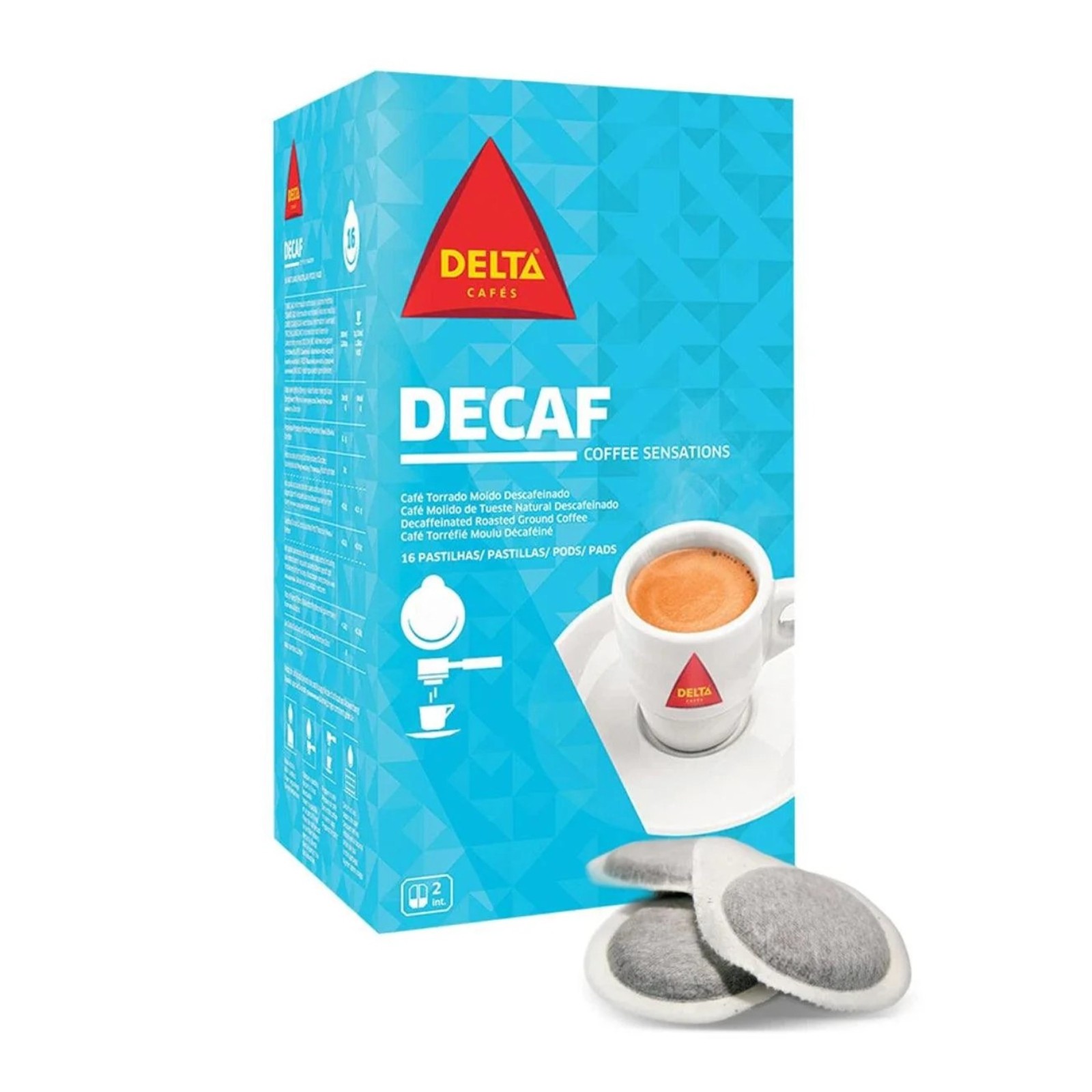 Delta Decaf Kaffeepads 75 einheiten