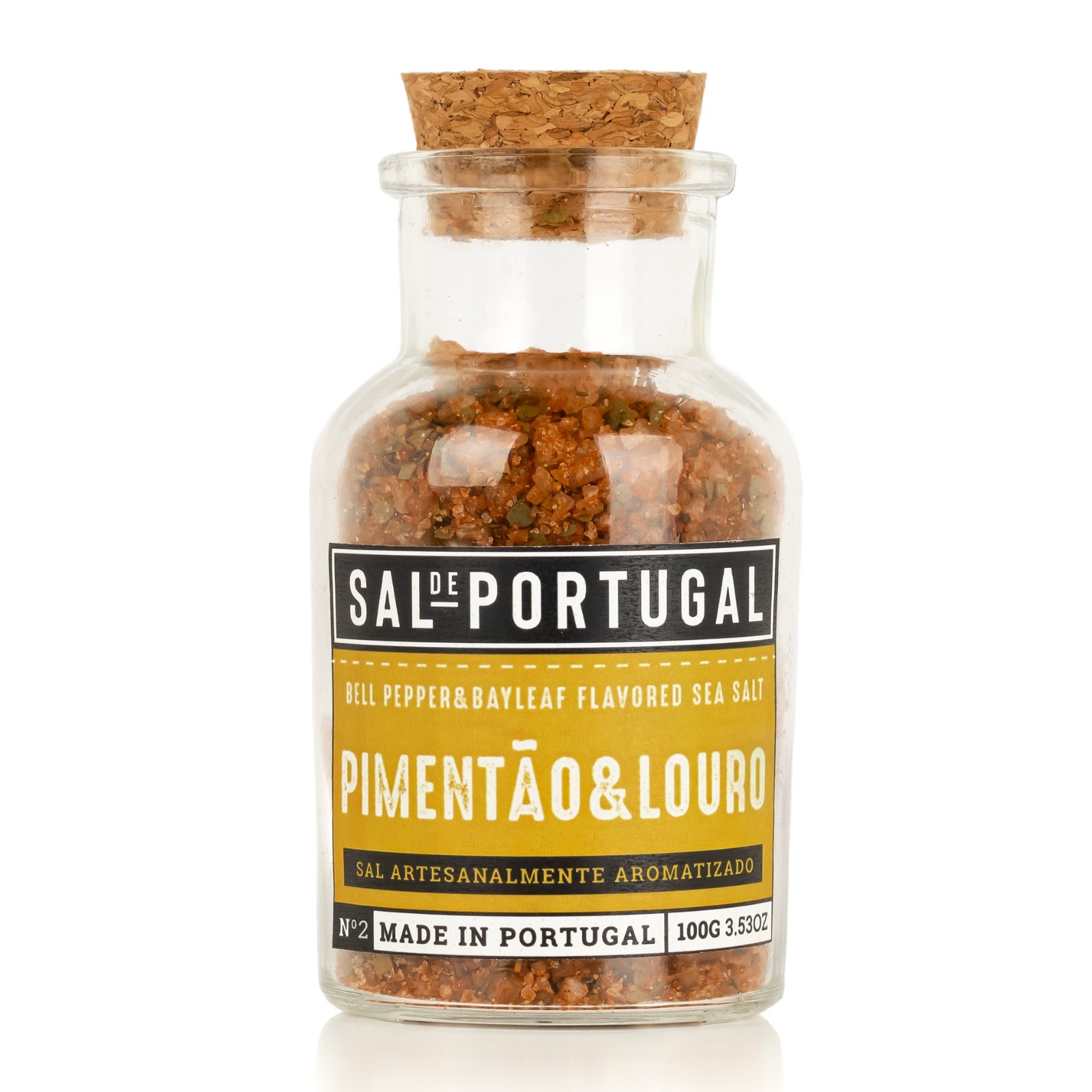 Sal de Portugal Sal marina con sabor a pimiento y laurel