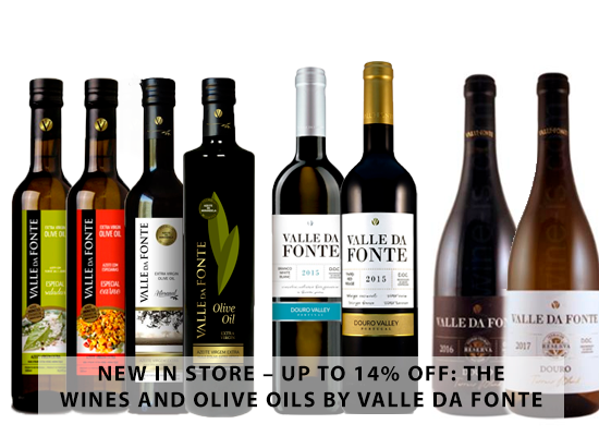 NEW IN STORE: UP TO 14% OFF – The wines and olive oils by Valle da Fonte 
