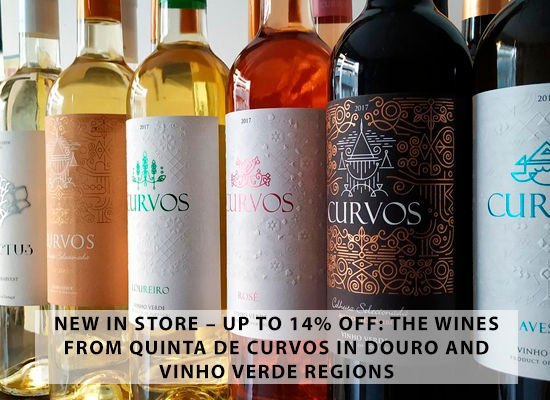 NEW IN STORE – UP TO 14% OFF: The wines from Quinta de Curvos in Douro and Vinho Verde regions