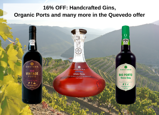 16% OFF: Handcrafted Gins, Organic Ports and many more in the Quevedo offer