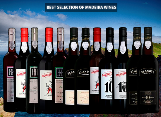 Twelve selected Madeira Wines with a special offer just for you