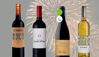 Selection of organic wines for New Year's Eve