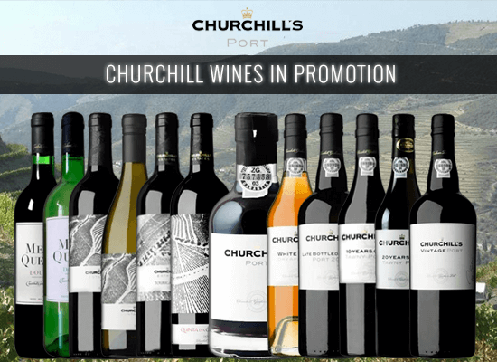 Up to 18% OFF in all the Wines and Port Wines from Churchill’s estates