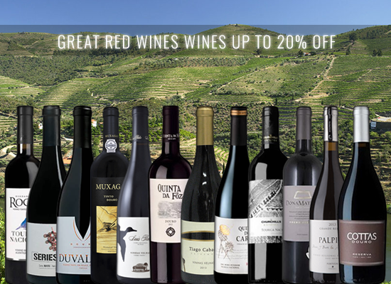 UP TO 20% in the best Premium Red Wines from our promotional area 
