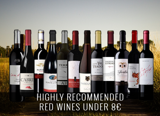  Highly recommended red wines under 8€ 